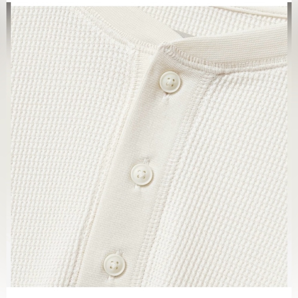 Everlane Organic Cotton Waffle Henley